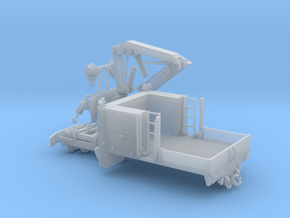 MOW Truck With Crane 1-87 HO Scale in Clear Ultra Fine Detail Plastic