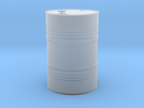 1/15 scale petroleum 200 lt oil drum x 1 in Clear Ultra Fine Detail Plastic