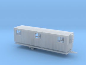 Construction Trailer Double Door 1-72 Scale in Clear Ultra Fine Detail Plastic