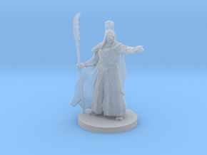 Human Male Warlord in Clear Ultra Fine Detail Plastic