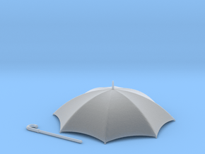 1/24 scale rain umbrella x 1 in Clear Ultra Fine Detail Plastic