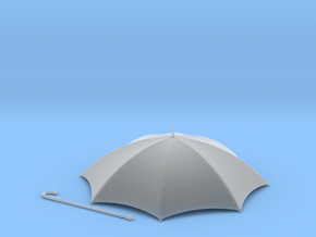 1/16 scale rain umbrella x 1 in Clear Ultra Fine Detail Plastic