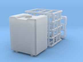 IBC Water Tank 500 Parted 1-25 Scale in Clear Ultra Fine Detail Plastic