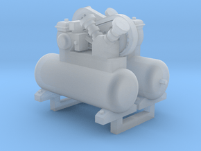 Air Compressor 2 Pack 1-72 Scale in Clear Ultra Fine Detail Plastic