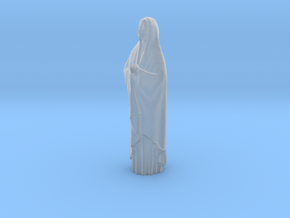 1/15 scale female with long cloak praying figure in Clear Ultra Fine Detail Plastic