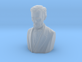 1/9 scale Abraham Lincoln president of USA bust in Clear Ultra Fine Detail Plastic
