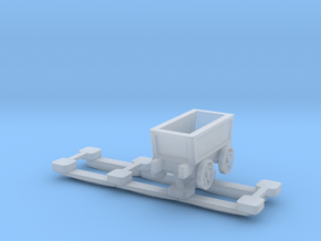 N Gauge Plateway Truck and Track (Static Version) in Clear Ultra Fine Detail Plastic