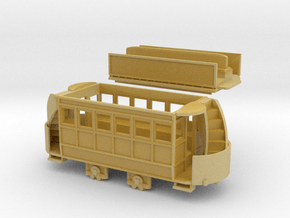 00 Scale Freelance Horse Tram in Tan Fine Detail Plastic