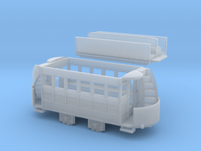 00 Scale Freelance Horse Tram in Clear Ultra Fine Detail Plastic