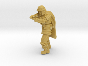 Grunge Trooper shooting pose 1 in Tan Fine Detail Plastic