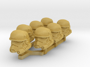 Extreme Environment Trooper Heads in Tan Fine Detail Plastic