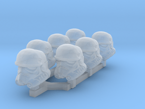 Extreme Environment Trooper Heads in Clear Ultra Fine Detail Plastic