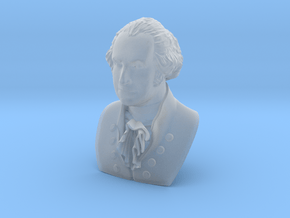 1/9 scale George Washington president of USA bust in Clear Ultra Fine Detail Plastic
