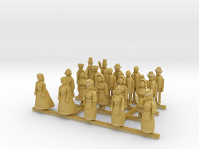 1 in 200 Scale Edwardian Figures in Tan Fine Detail Plastic