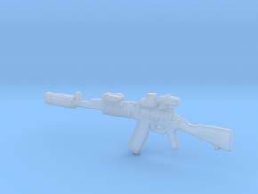1/48 scale Avtomat Kalashnikova AK-74 rifle x 1 in Clear Ultra Fine Detail Plastic