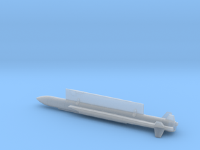 1/100 scale MBDA Aerospatiale ASMP-A missile x 1 in Clear Ultra Fine Detail Plastic