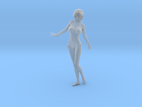 1/15 scale bikini beach girl posing figure B in Clear Ultra Fine Detail Plastic