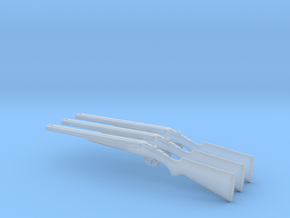 1/24 scale Stoeger Coach Gun shotguns x 3 in Clear Ultra Fine Detail Plastic