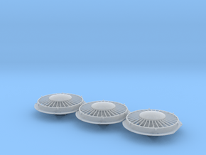 48" Cap Top Radiator Fan 1/48 in Clear Ultra Fine Detail Plastic