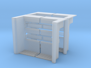 2 Well Step Pattern 1/48 in Clear Ultra Fine Detail Plastic