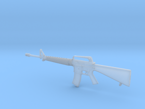 1/18 scale Colt M-16A1 rifle x 1 in Clear Ultra Fine Detail Plastic