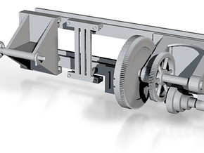 HO Scale Wheel Lathe Narrow Guage 1/87 in Clear Ultra Fine Detail Plastic