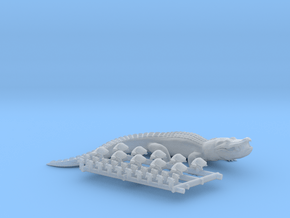 HO Scale Frogs, Turtles and a 12 foot Gator! in Clear Ultra Fine Detail Plastic