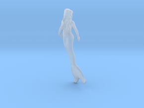1/87 scale mermaid swimming figure x 1 in Clear Ultra Fine Detail Plastic