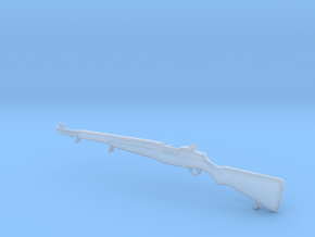 1/16 scale Springfield M-1 Garand rifle x 1 in Clear Ultra Fine Detail Plastic
