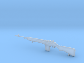 1/24 scale Springfield Armory M-14 rifle x 1 in Clear Ultra Fine Detail Plastic