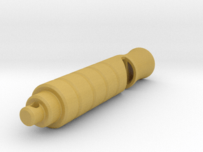 Survival Whistle 1 (Silver/Brass/Plastic) in Tan Fine Detail Plastic