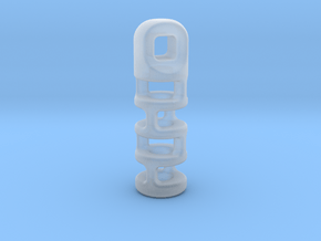 Tritium Lantern 3A (2x12mm Vial) in Clear Ultra Fine Detail Plastic