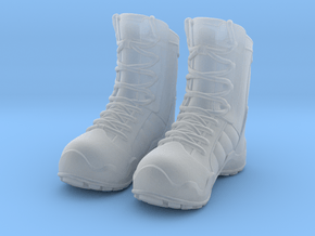 1/15 scale military boots C x 1 pair in Clear Ultra Fine Detail Plastic