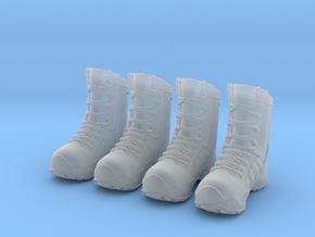 1/15 scale military boots C x 2 pairs in Clear Ultra Fine Detail Plastic