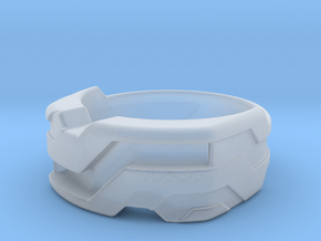 US9 Ring XXI: Tritium (Silver) in Clear Ultra Fine Detail Plastic