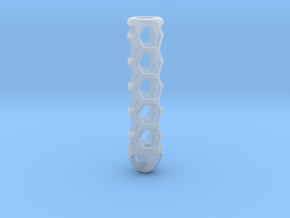 Hex Lantern X1: Tritium (All Materials) in Clear Ultra Fine Detail Plastic
