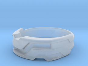 US16 Ring XXI: Tritium (Silver) in Clear Ultra Fine Detail Plastic