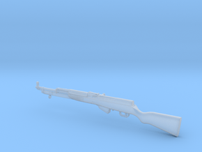 1/15 scale SKS Type 45 rifle & bayo folded x 1 in Clear Ultra Fine Detail Plastic