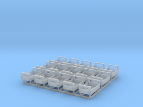 1/32 scale wooden crates x 15 in Clear Ultra Fine Detail Plastic