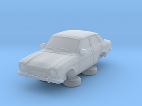 1-87 Escort Mk 1 4 Door Standard in Clear Ultra Fine Detail Plastic