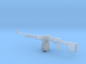 1/16 scale RPD Soviet machinegun x 1 in Clear Ultra Fine Detail Plastic