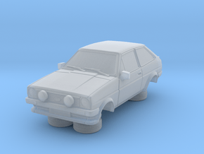 1-87 Ford Fiesta Mk1 Xr2 in Clear Ultra Fine Detail Plastic