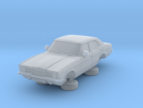 1-76 Ford Cortina Mk3 4 Door Standard Single Hl in Clear Ultra Fine Detail Plastic