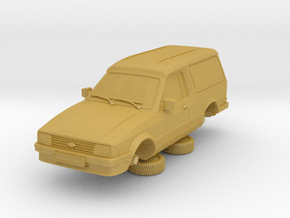 Ford Escort Mk3 1-87 2 Door Large Van in Tan Fine Detail Plastic