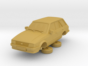 Ford Escort Mk3 1-87 4 Door Standard Estate in Tan Fine Detail Plastic