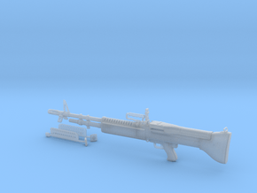 1/9 scale Saco Defense M-60 machinegun x 1 in Clear Ultra Fine Detail Plastic