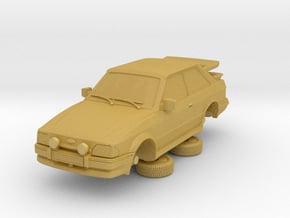 Ford Escort Mk4 1-87 2 Door Rs Turbo Wale Tail Hol in Tan Fine Detail Plastic