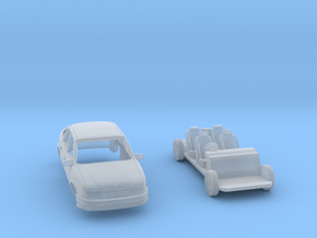 Vauxhall Cavalier Hatchback 1/148 (Pre-Facelift) in Clear Ultra Fine Detail Plastic