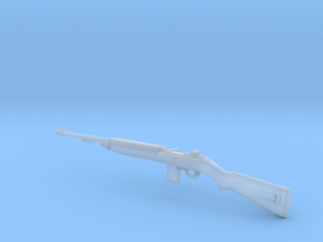 1/15 scale Springfield M-1 Carbine rifle x 1 in Clear Ultra Fine Detail Plastic