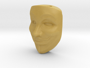 Anonymous pendant in Tan Fine Detail Plastic